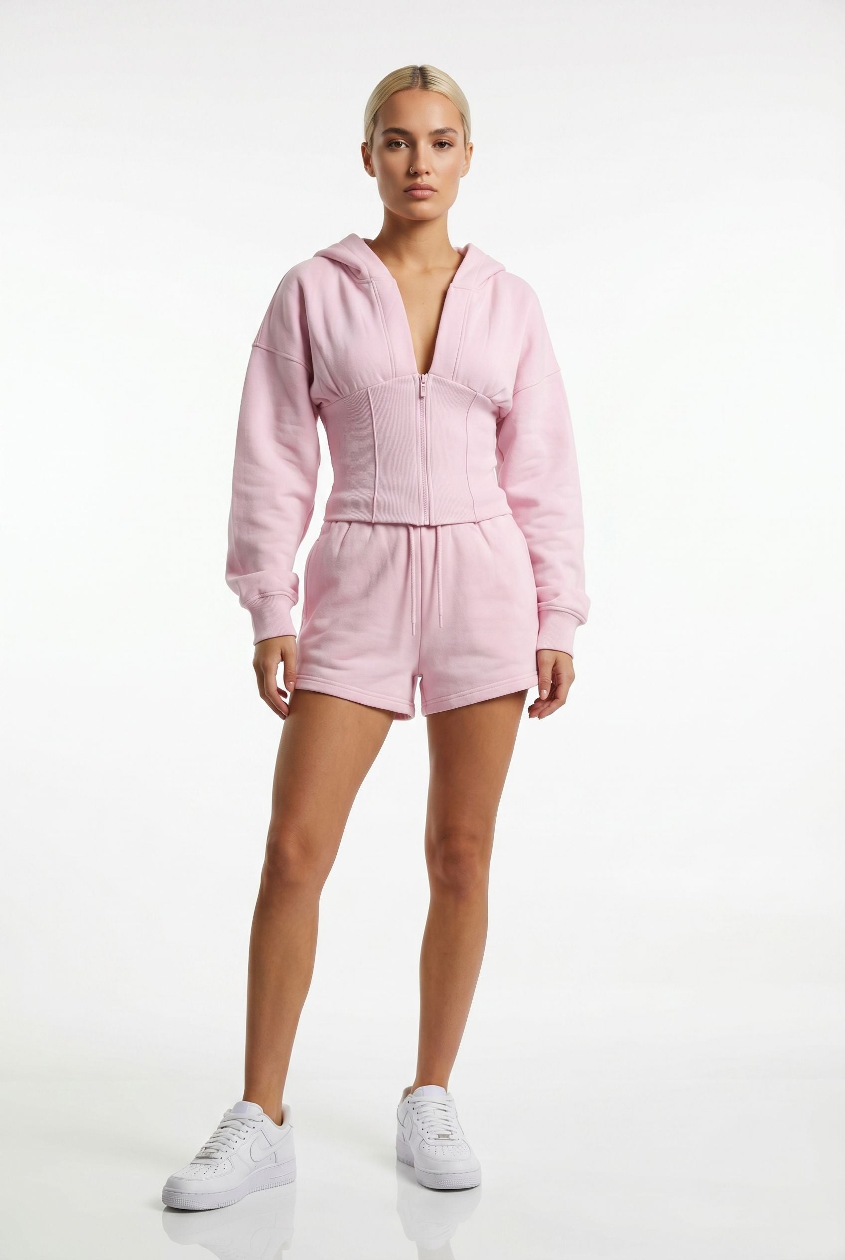 The Sculpted Short Set in pink