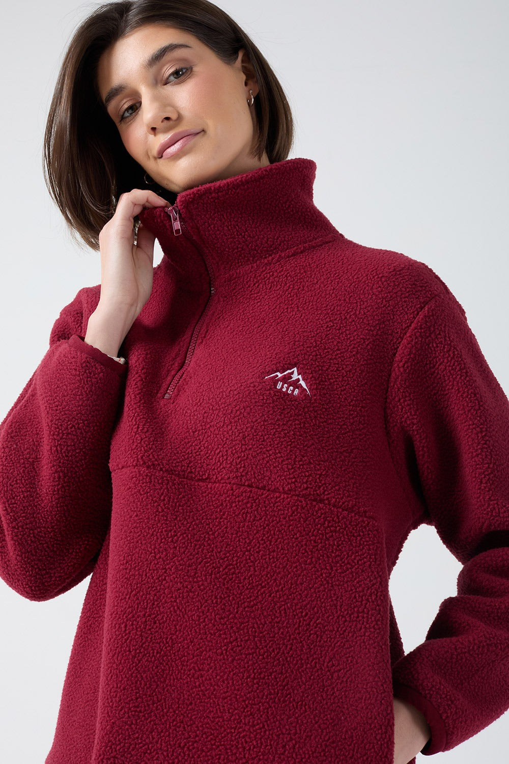 Molly fleece in Wine