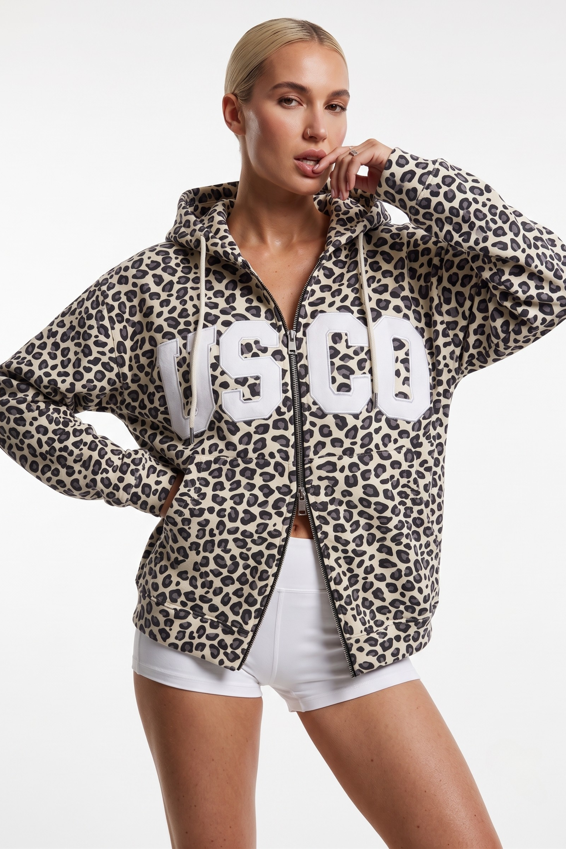 THE UNTAMED HOODIE IN LEOPARD